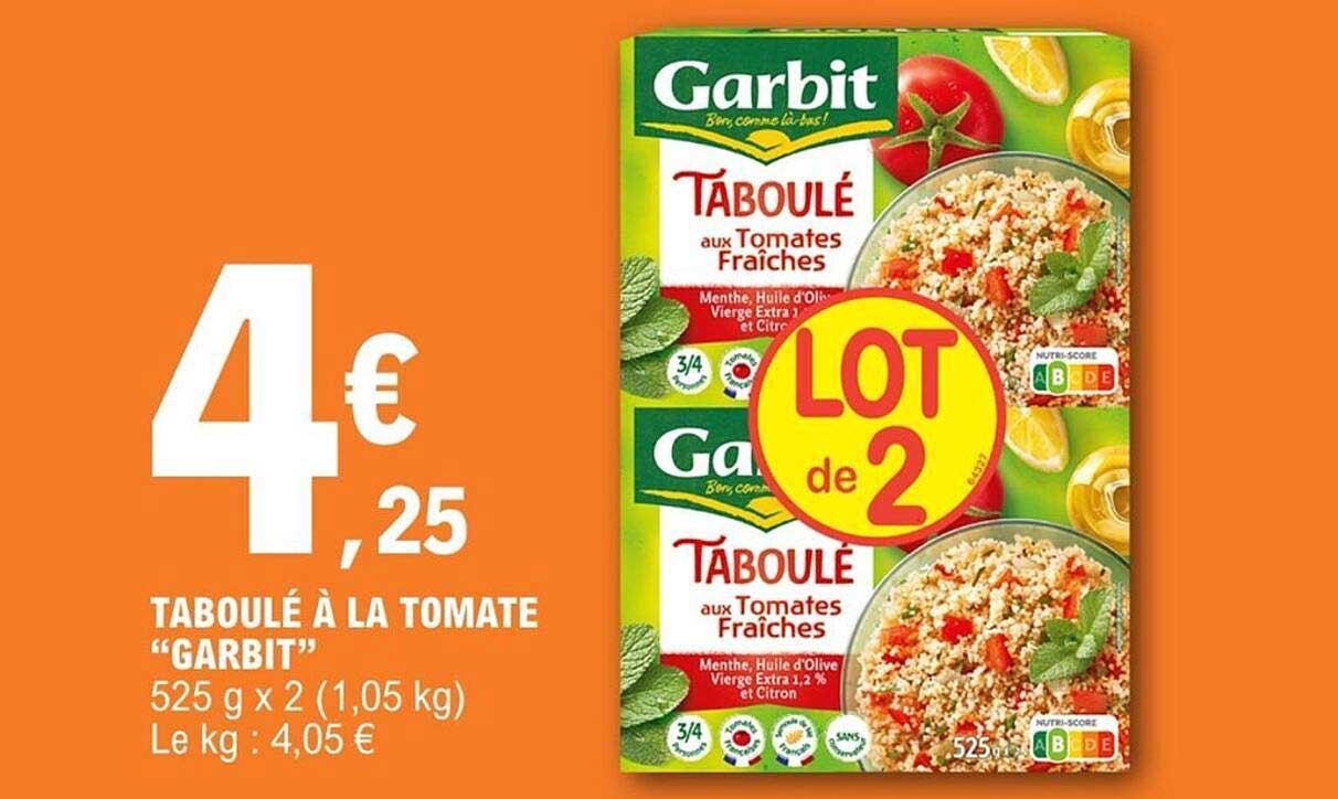 TABOULÉ À LA TOMATE “GARBIT”