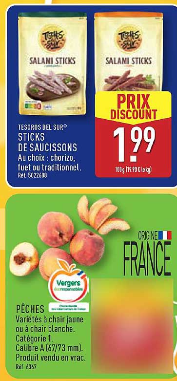 TESOROS DEL SUR® STICKS DE SAUCISSONS