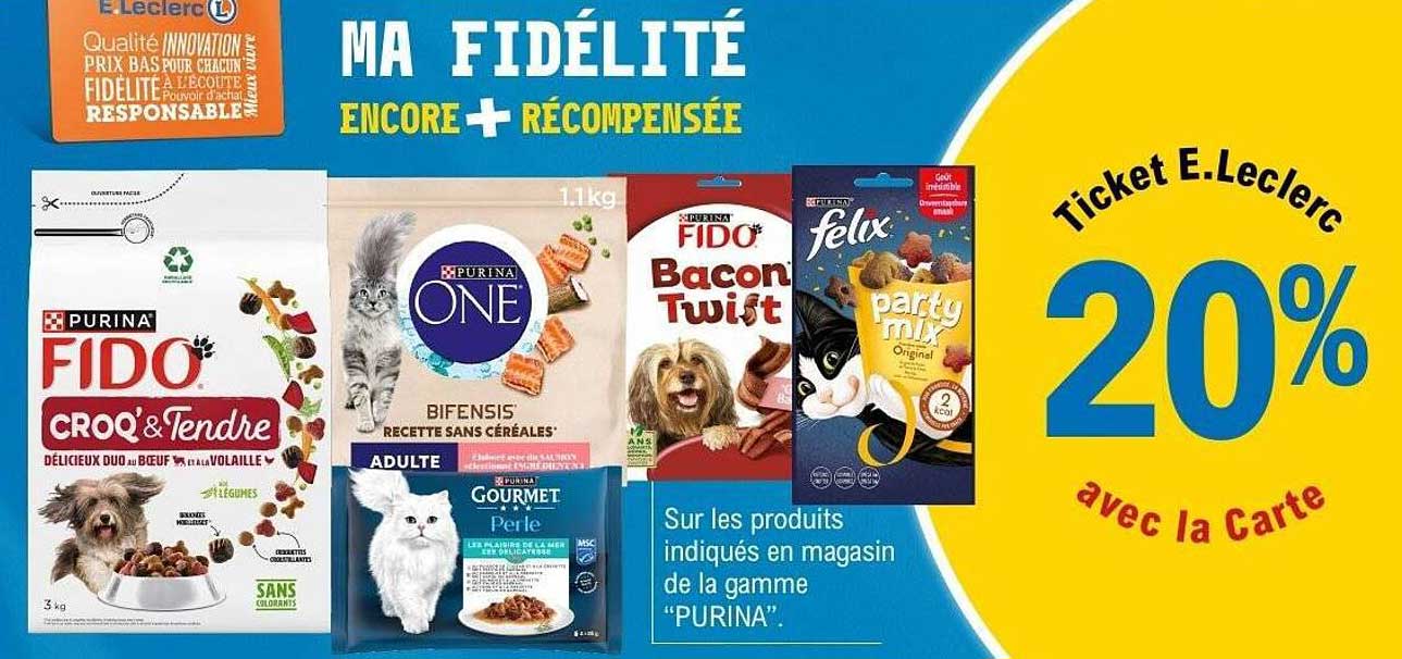 Ticket E.Leclerc 20% avec la Carte