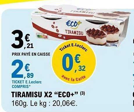 TIRAMISU X2 “ECO+”