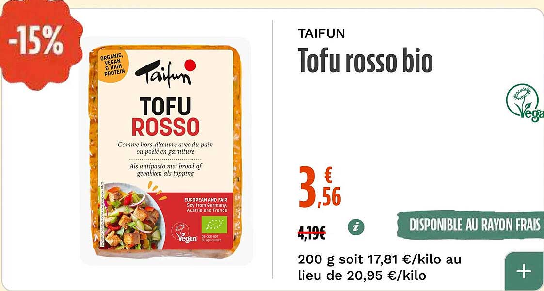 Tofu rosso bio