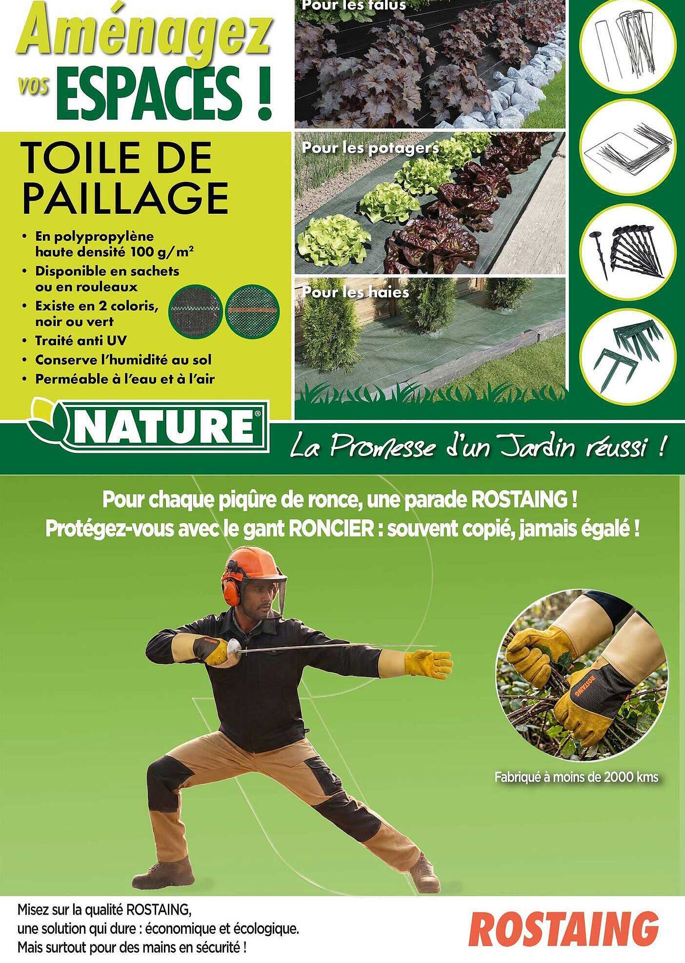 TOILE DE PAILLAGE
