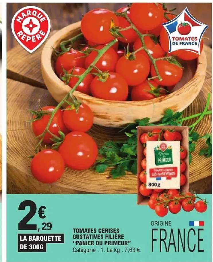 TOMATES CERISES GUSTATIVES FILIERE "PANIER DU PRIMEUR"