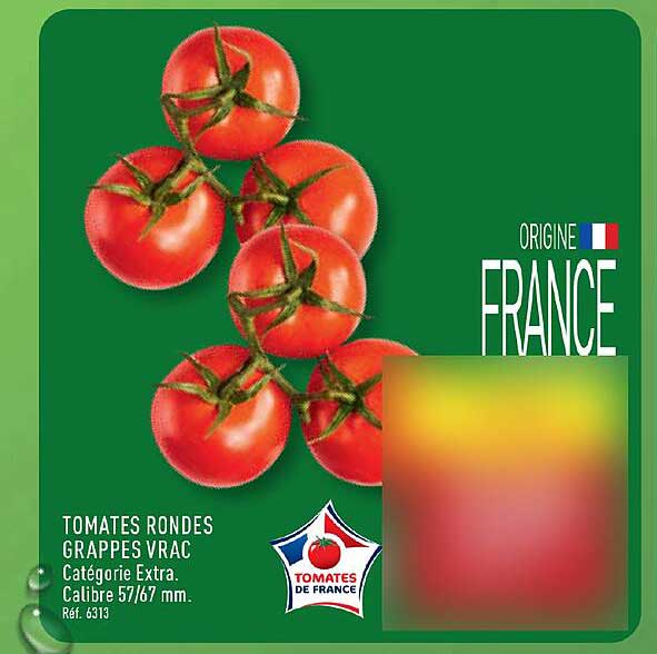 TOMATES RONDES GRAPPES VRAC