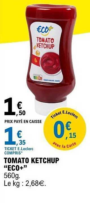 TOMATO KETCHUP “ECO+” 560g.