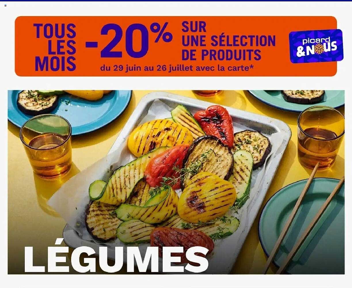 TOUS LES MOIS -20% SUR UNE SÉLECTION DE PRODUITS du 29 juin au 26 juillet avec la carte*