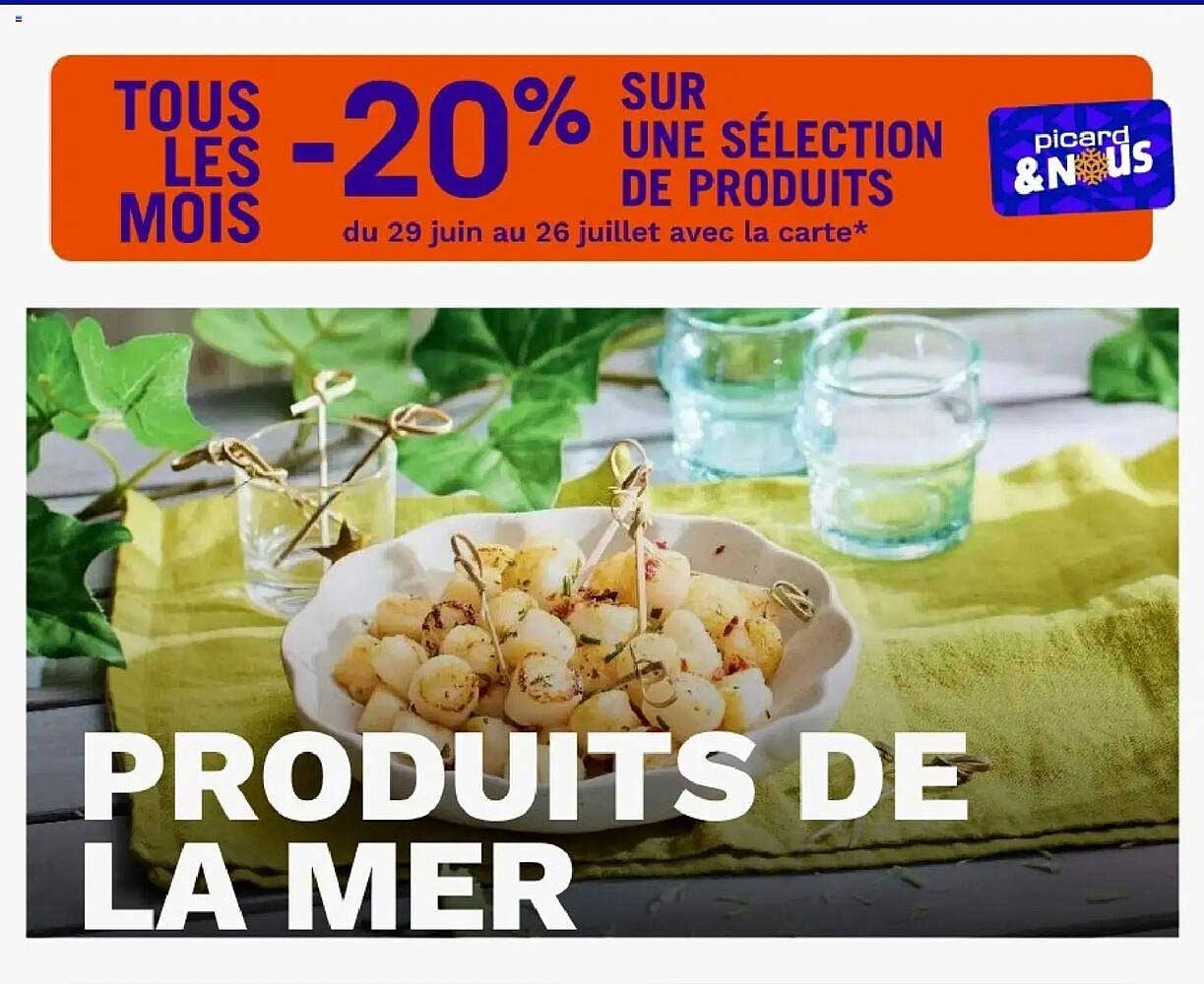 TOUS LES MOIS -20% SUR UNE SÉLECTION DE PRODUITS