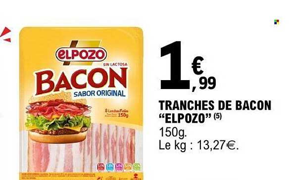 TRANCHES DE BACON “ELPOZO” (5)