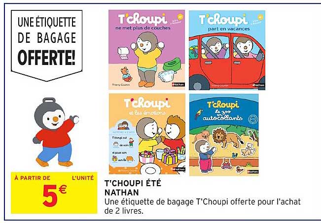 UNE ÉTIQUETTE DE BAGAGE OFFERTE!