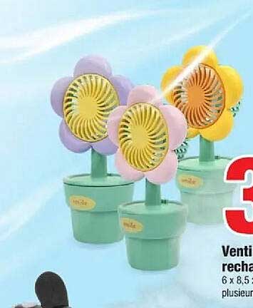 Ventilateur rechargeable