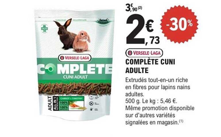 VERSELE-LAGA COMPLÈTE CUNI ADULTE