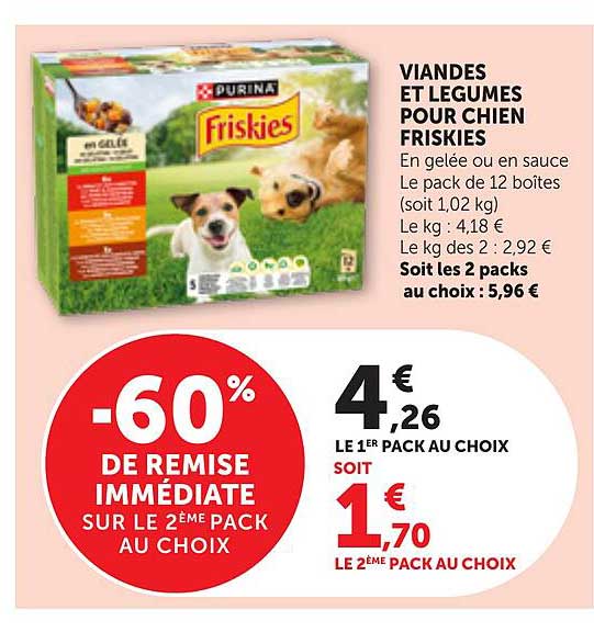 VIANDES ET LEGUMES POUR CHIEN FRIKIES