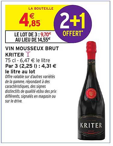 VIN MOUSSEUX BRUT KRITER
