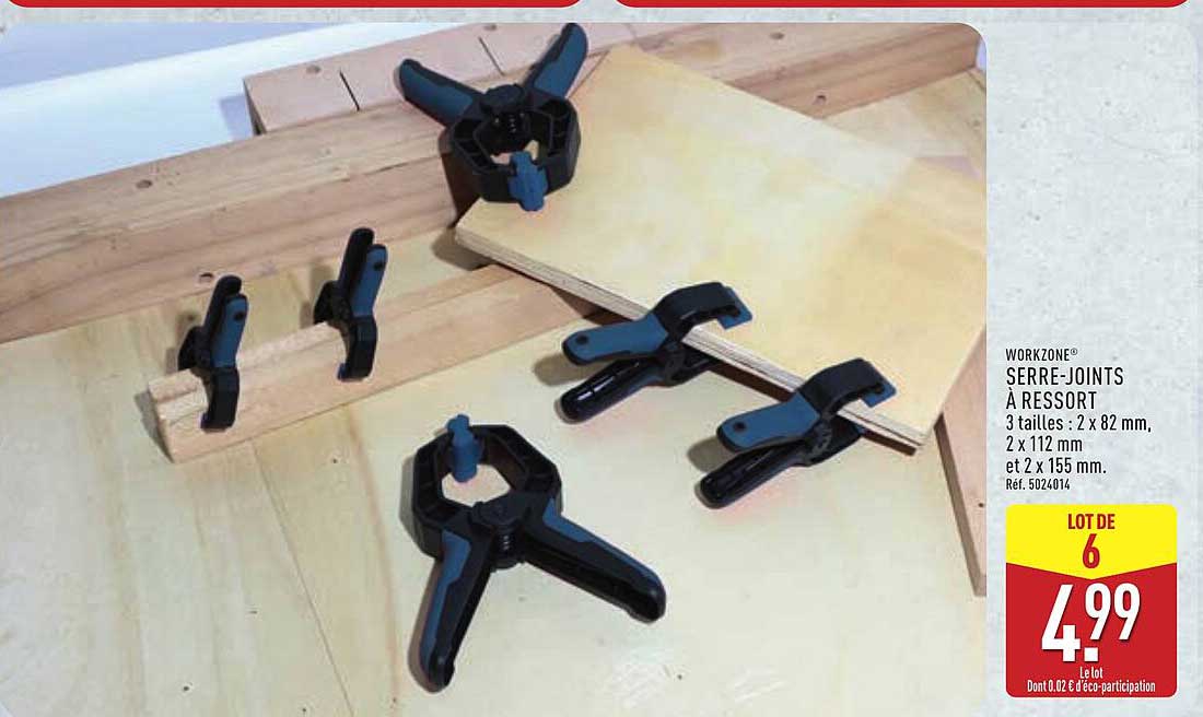 WORKZONE® SERRE-JOINTS À RESSORT