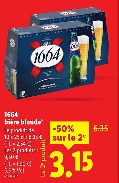 1664 bière blonde*