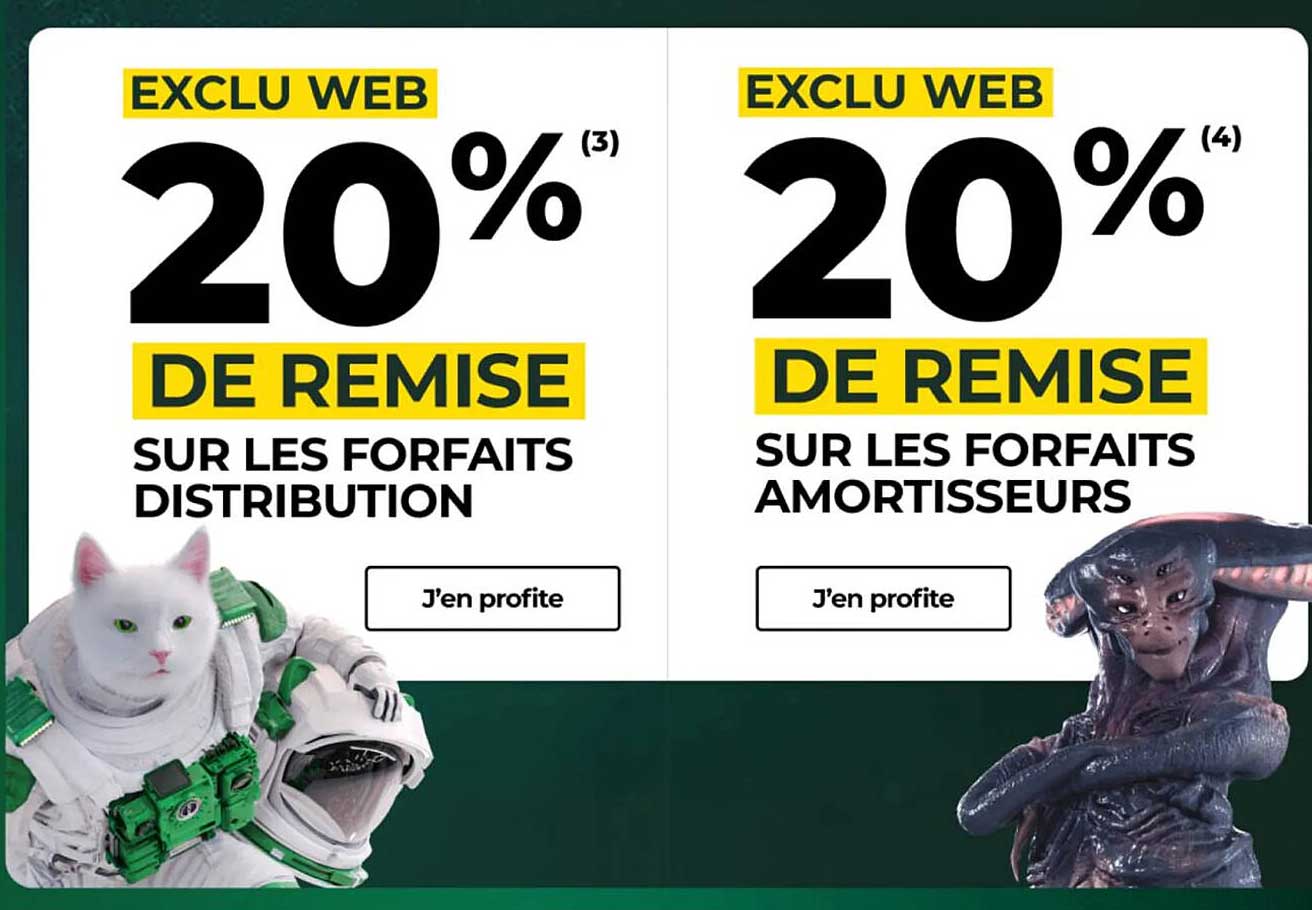 20% DE REMISE SUR LES FORFAITS DISTRIBUTION