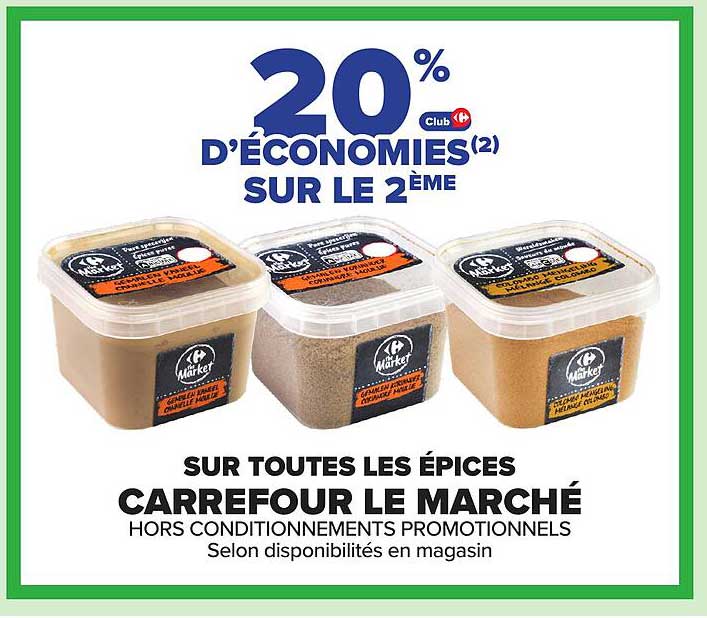 20 % D'ÉCONOMIES SUR LE 2ème