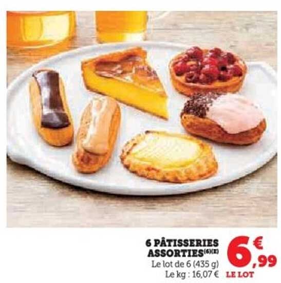 6 PÂTISSERIES ASSORTIES