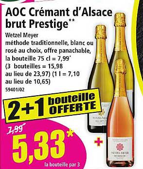 AOC Crémant d'Alsace brut Prestige