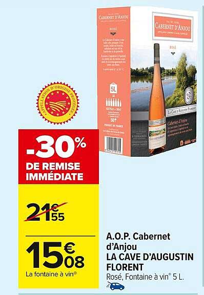 A.O.P. Cabernet d'Anjou - LA CAVE D’AUGUSTIN FLORENT