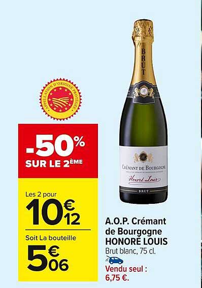 A.O.P. Crémant de Bourgogne HONORE LOUIS