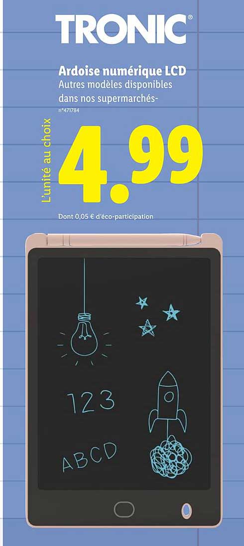 Ardoise numérique LCD