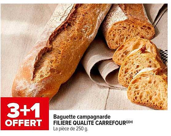 Baguette campagnarde FILIERE QUALITE CARREFOUR