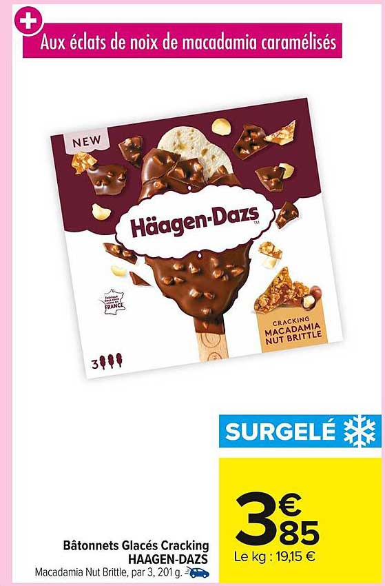 Bâtonnets Glacés Cracking HAAGEN-DAZS