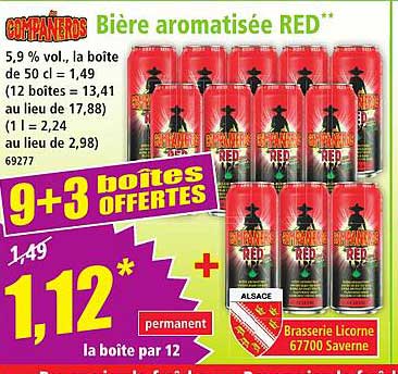 Bière aromatisée RED**