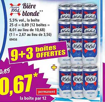 Bière blonde 1664
