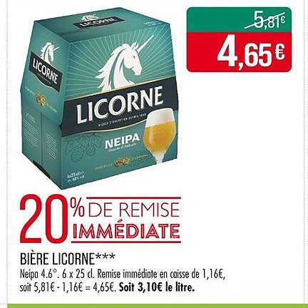 Bière LICORNE***