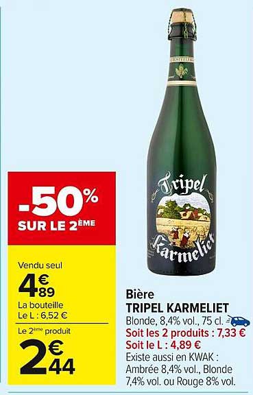 Bière TRIPEL KARMELIET
