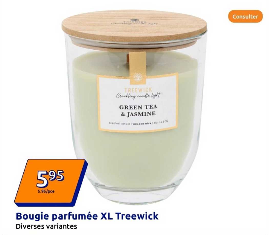 Bougie parfumée XL Treewick