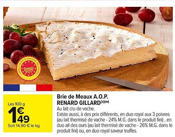 Brie de Meaux A.O.P. RENARD GILLARD