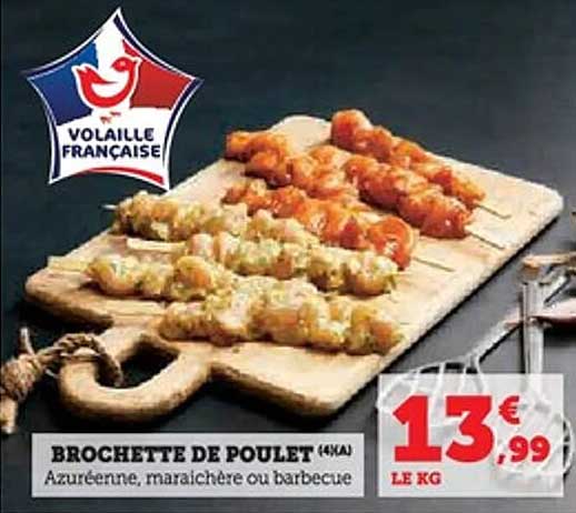 BROCHETTE DE POULET (4AA)