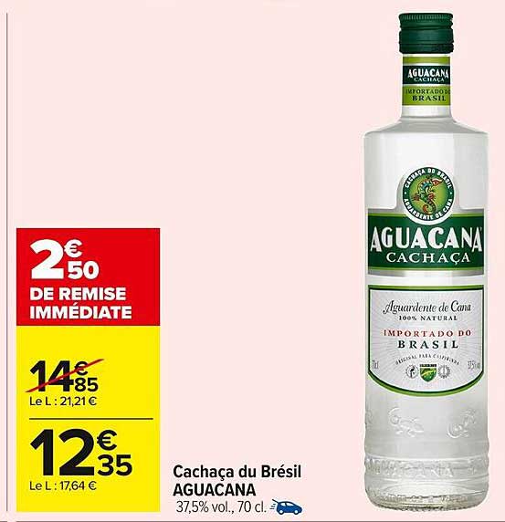 Cachaça du Brésil AGUACANA