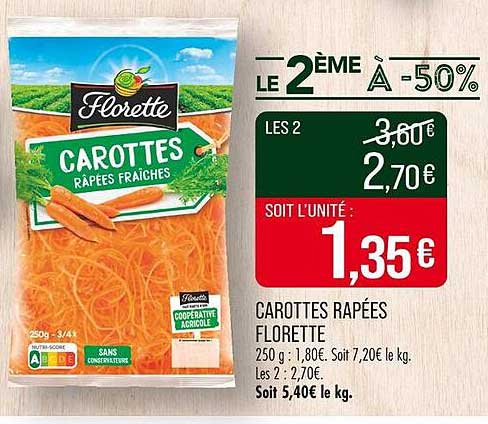 CAROTTES RÂPÉES FLORETTE
