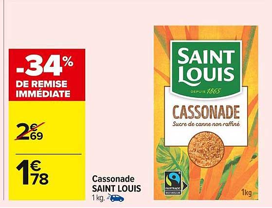 Cassonade SAINT LOUIS 1kg