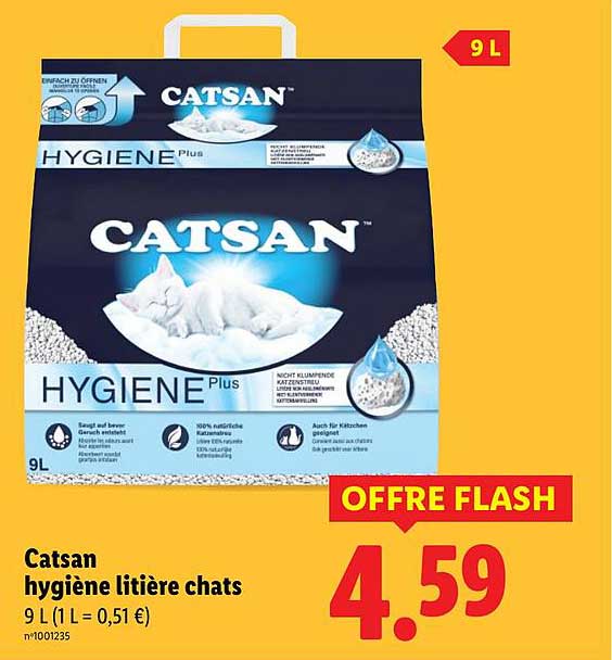 Catsan hygiène litière chats