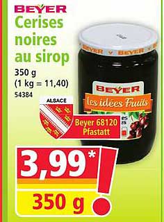 Cerises noires au sirop