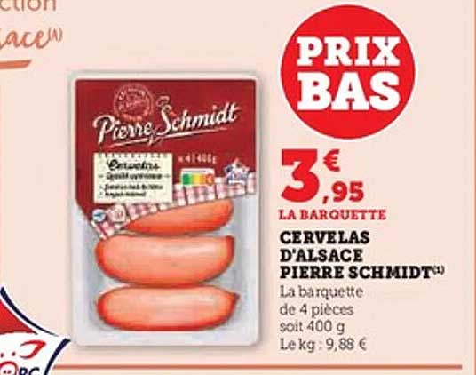 CERVELAS D'ALSACE PIERRE SCHMIDT