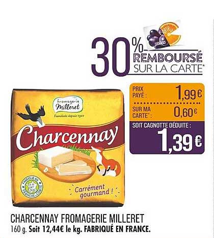 Charcennay Fromagerie Milleret