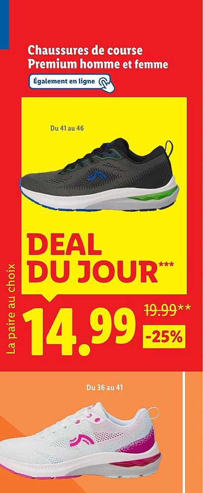 Chaussures de course Premium homme et femme
