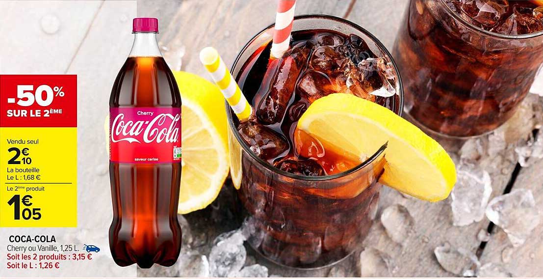 COCA-COLA Cherry ou Vanille, 1,25 L