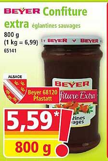 Confiture extra églantines sauvages