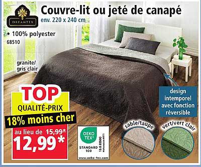 Couvre-lit ou jeté de canapé