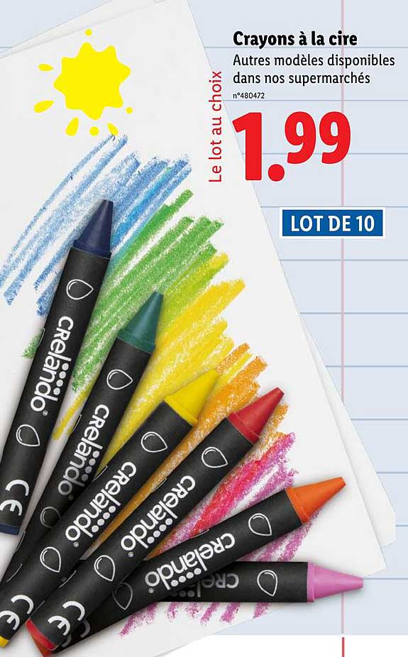 Crayons à la cire
