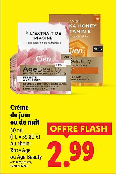 Crème de jour ou de nuit