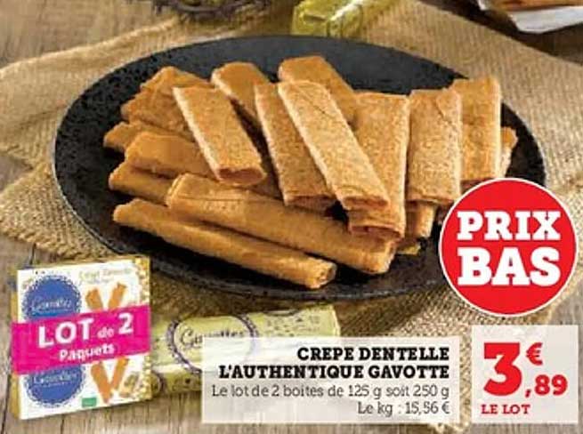 CREPE DENTELLE L'AUTHENTIQUE GAVOTTE