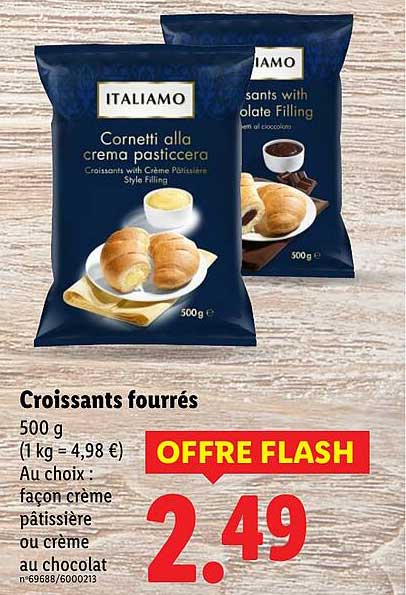 Croissants fourrés